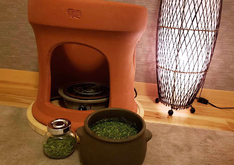 素材にこだわった黄土モリンガ蒸し施術用道具写真